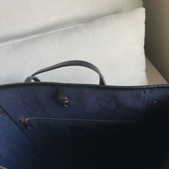 Louis Vuitton Neverfull Mm black monogram empreinte leather tote bag - Picture 5 of 5